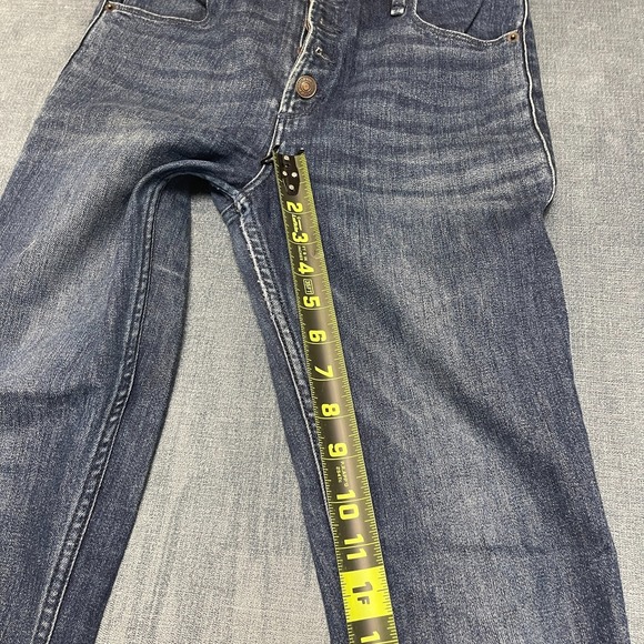 Abercrombie & Fitch Ankle Jeans Womens 4/27 Blue Denim Cotton High Rise Raw Hem - Picture 13 of 15